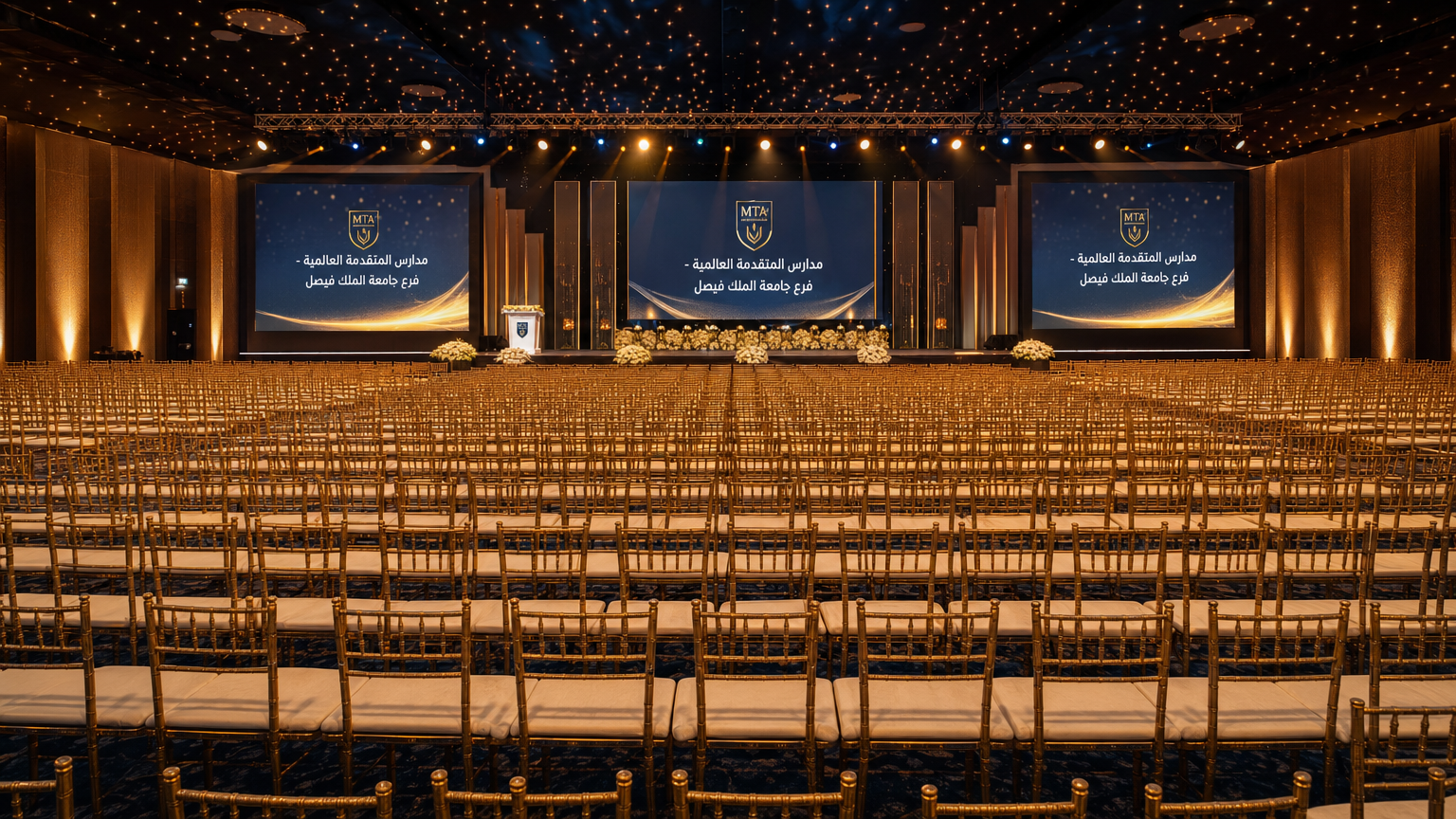 التصور الكامل للقاعة